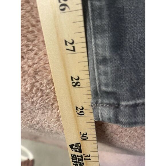 J Jill Denim Boyfriend Straight Leg Ankle Gray Washed Jeans Stretch Waist Sz 14 - Picture 4 of 6